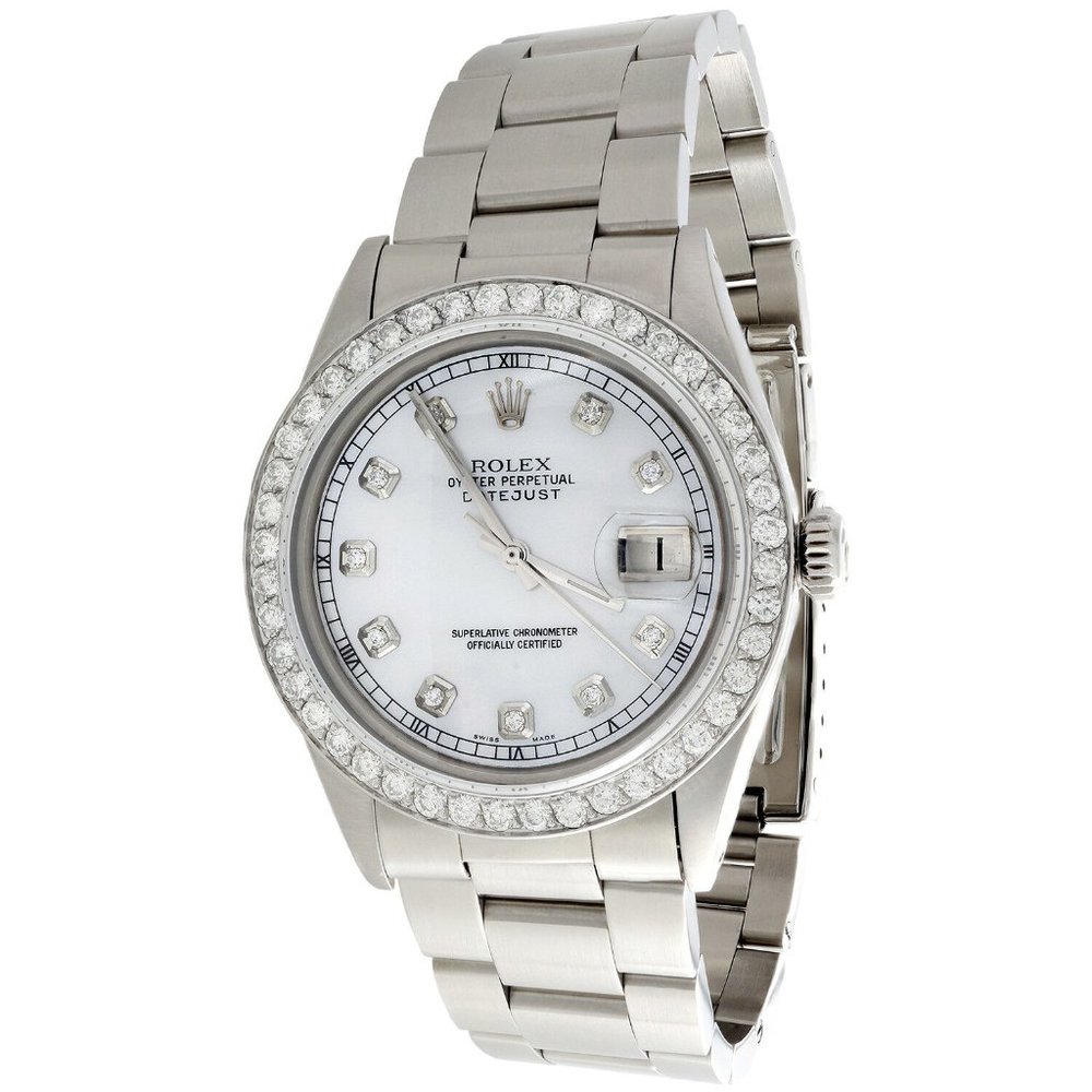 X-mas Sale! Mens Rolex 36mm 2 CT w/ mint Rolex box